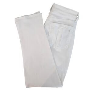 Rag and Bone White Denim Skinny Jeans High Rise Ankle | Womens 28 | MINOR FLAWS